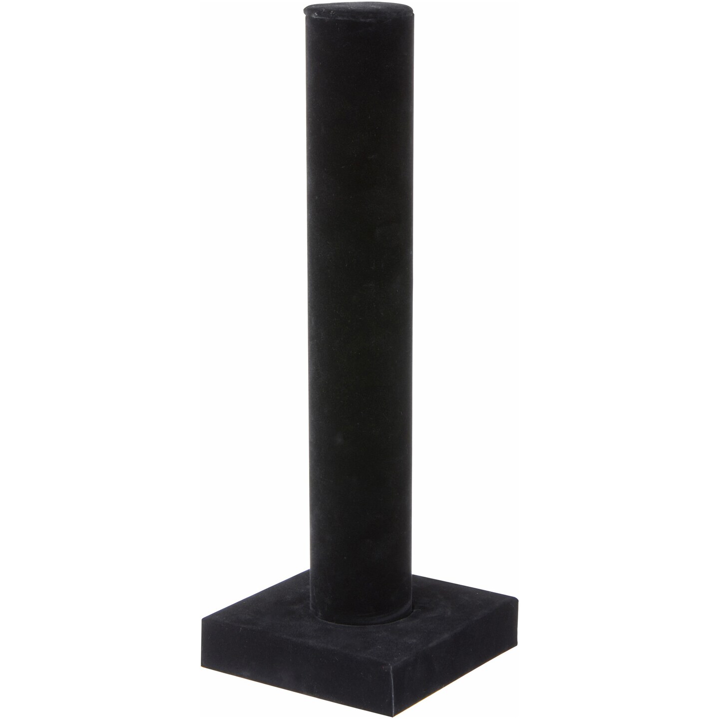 Plymor Black Velvet Vertical Bracelet Display Stand, 4.625&#x22; W x 13&#x22; H
