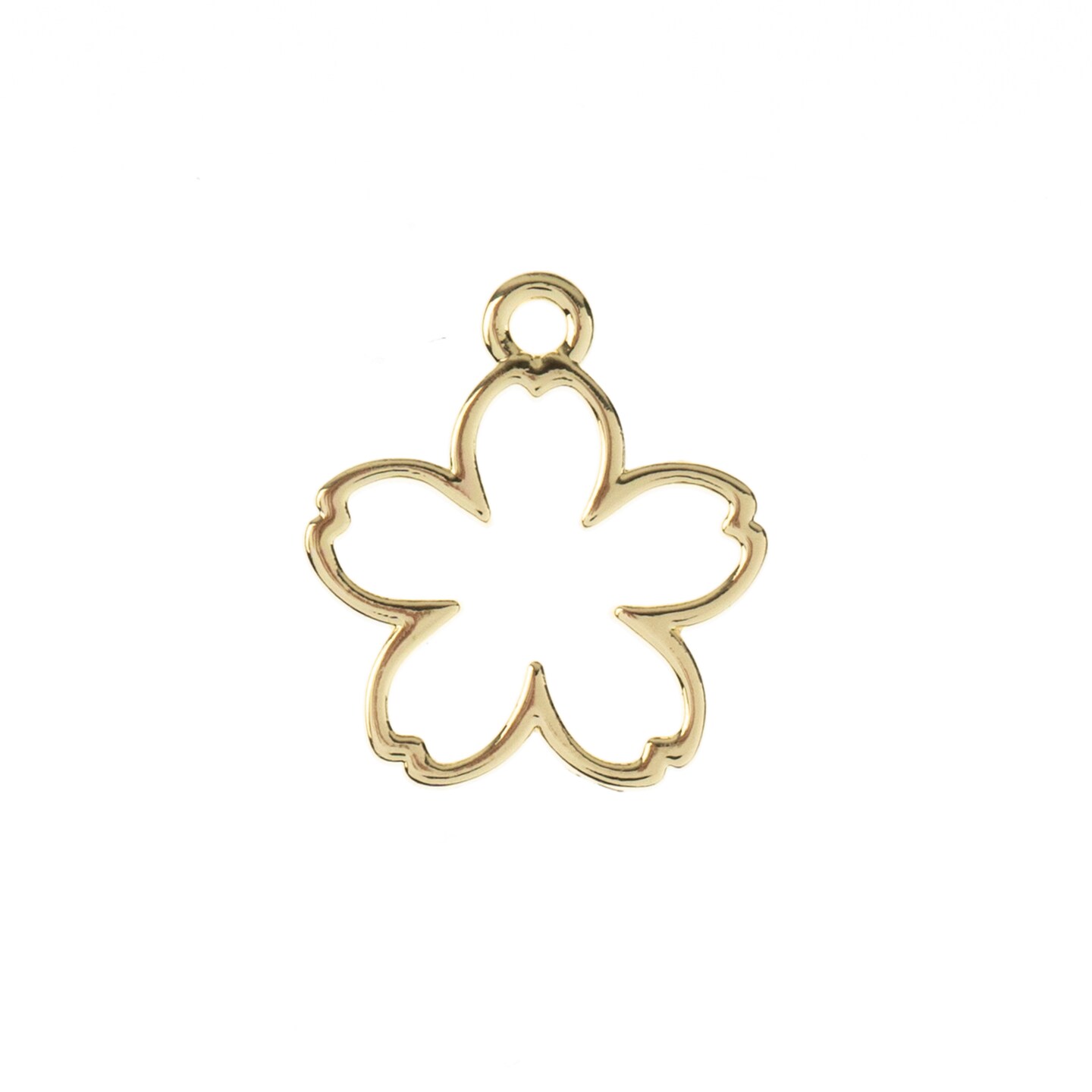 John Bead 22mm Five Petal Flower Beadwork Pendants