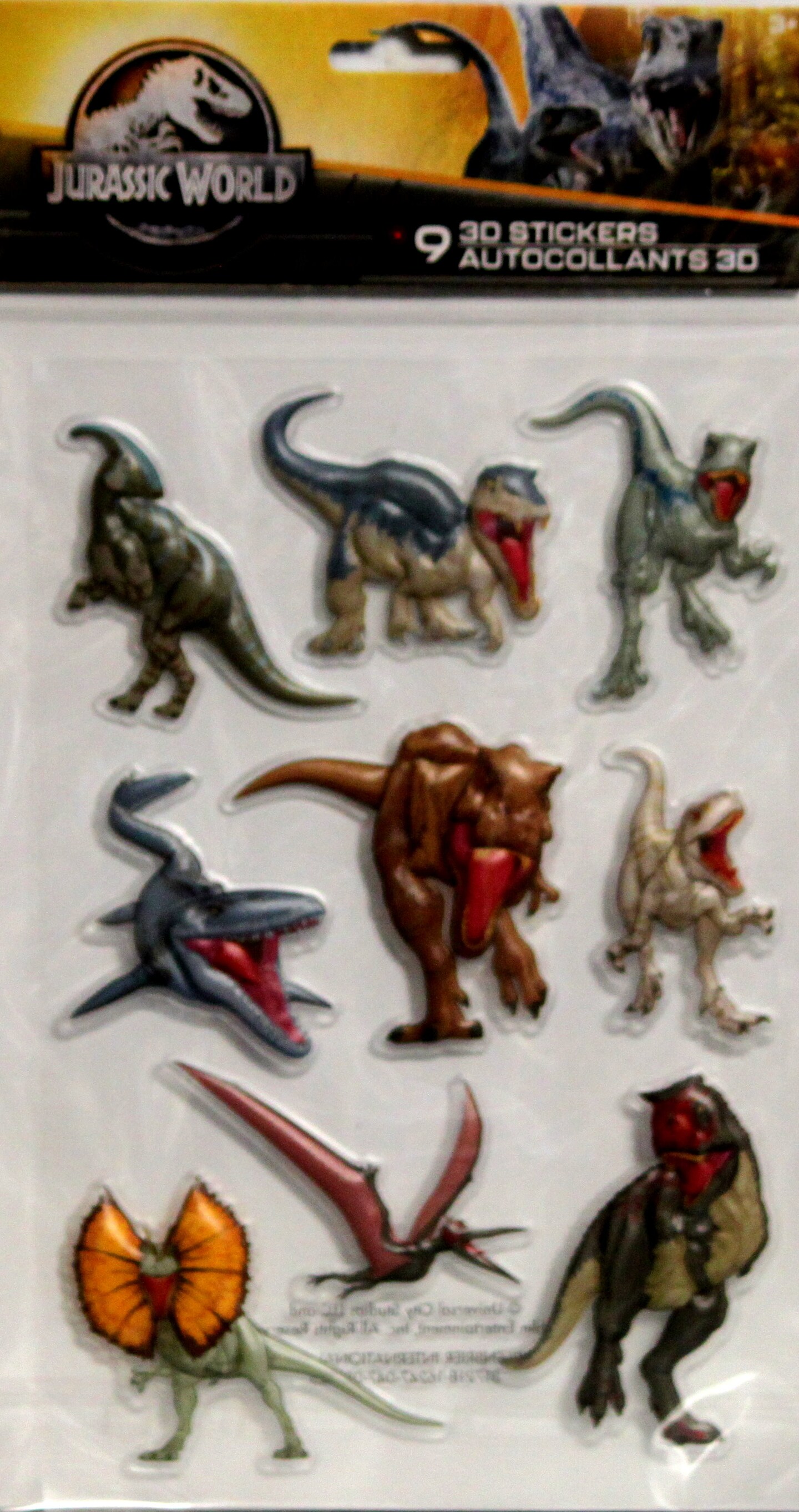 Jurassic World Dimensional Dinosaur Stickers Michaels