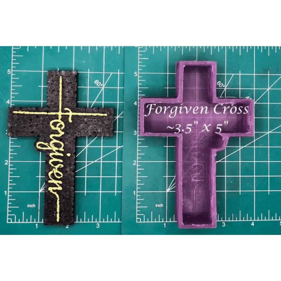 Forgiven Cross Silicone Freshie Mold