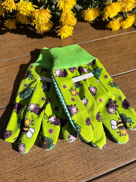LITTLE Kid Gardening Gloves - Happy BUGS
