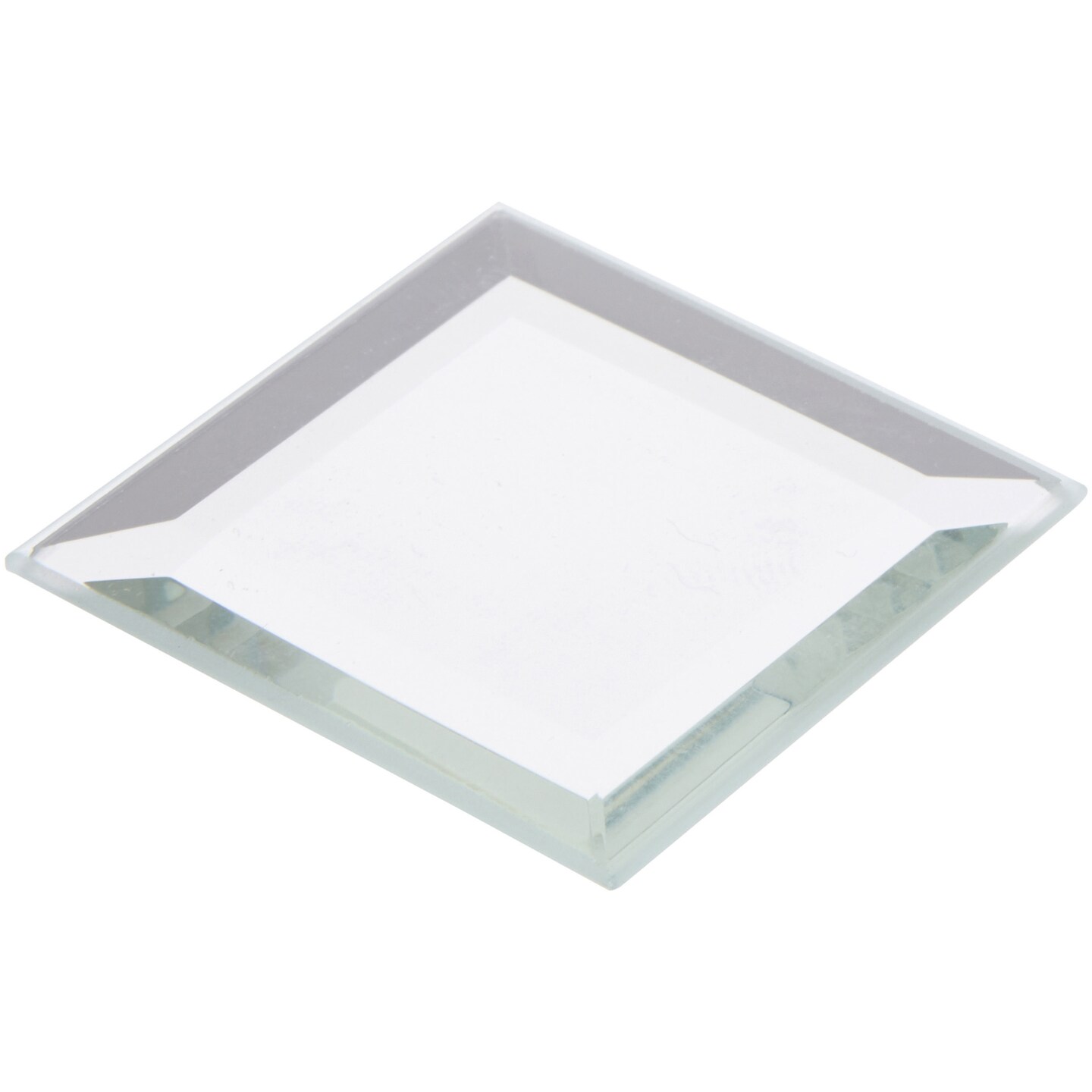 Plymor Square 3mm Beveled Glass Mirror, 1.5 inch x 1.5 inch