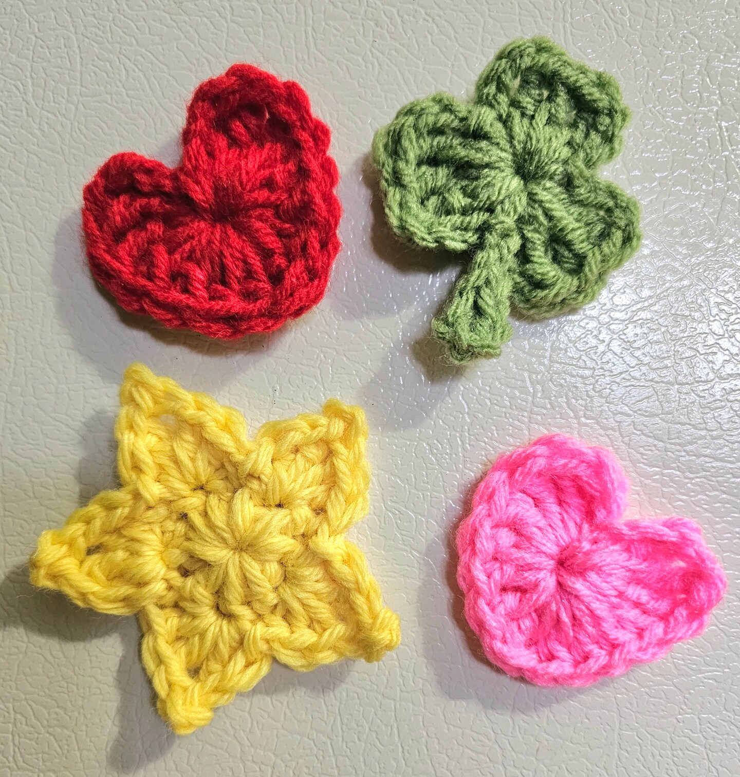 Crochet Heart Magnets for Refrigerator, Locker, Desk, Wedding Favors product 3