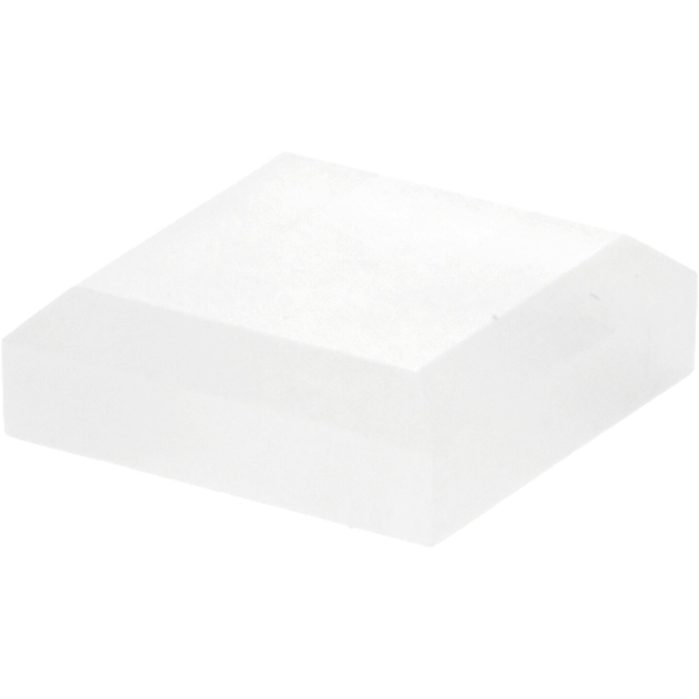 Plymor Frosted Acrylic Square Beveled Display Base, 1.5&#x22; W x 1.5&#x22; D x 0.5&#x22; H