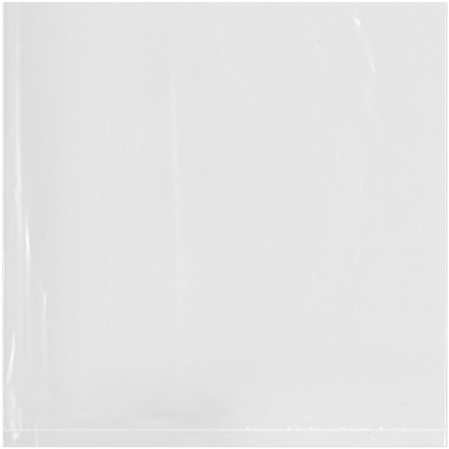 Plymor 6&#x22; x 6&#x22;, 2 Mil Flat Open Clear Plastic Poly Bags