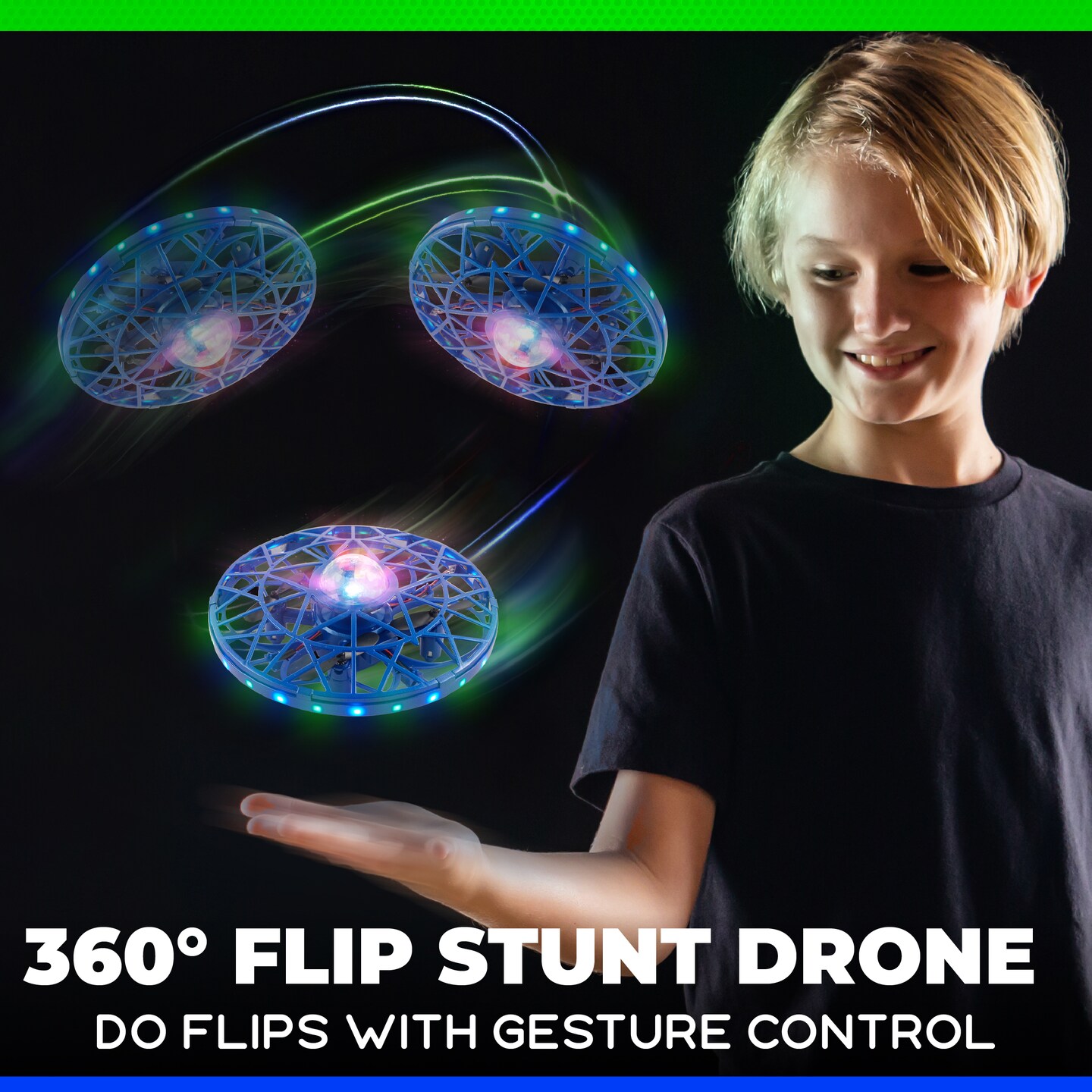 Force1 Scoot Cosmo LED Hand Operated Drone for Kids and Adults