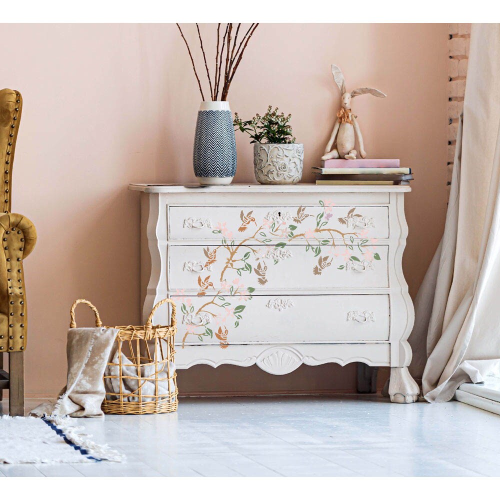 Redesign With Prima Decor Stencils - Hummingbird - 1 pc, sheet size 9&#x22;x12&#x22; 655350656621