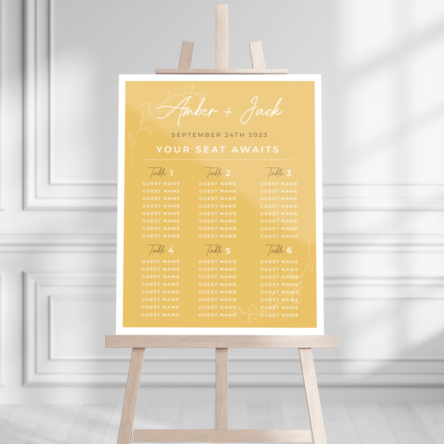 Wedding Seating Chart, Personalized Wedding Welcome Sign, Party  Decorations, Reception Poster, Wedding Decor, Rehearsal Sign, Find Your Seat  | MakerPlace by Michaels, image size:1080x1080
