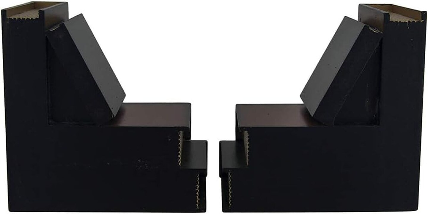 Classic Wooden Book Bookends Library Hidden Drawers Vintage Cool Creative Unique Decorative Books Support Shelves Desk Organizer