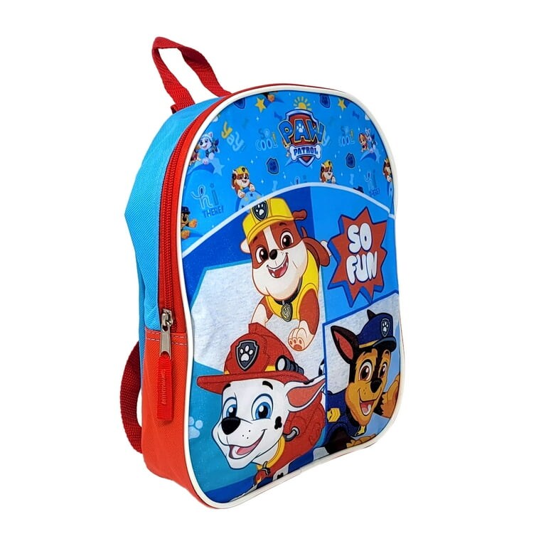 Paw Patrol 11&#x22; Small Mini Toddler Backpack So Fun Chase Marshall Rubble Boys Dogs