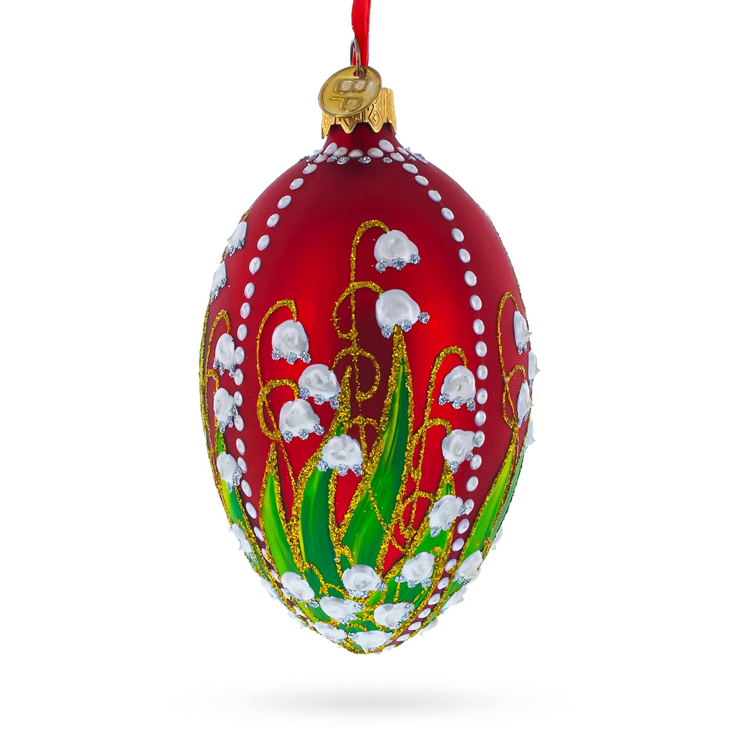 1898 Pelican Royal Egg Glass Ornament 4 Inches