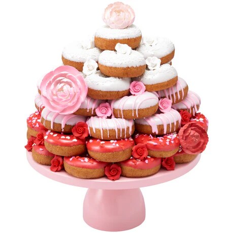 White 1&#x22; Rose Sugar Soft Premium Edible Decorations - 48 roses per order