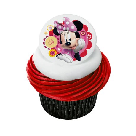 Minnie Dots &#x26; Daisies Edible Cake Image PhotoCake&#xAE;