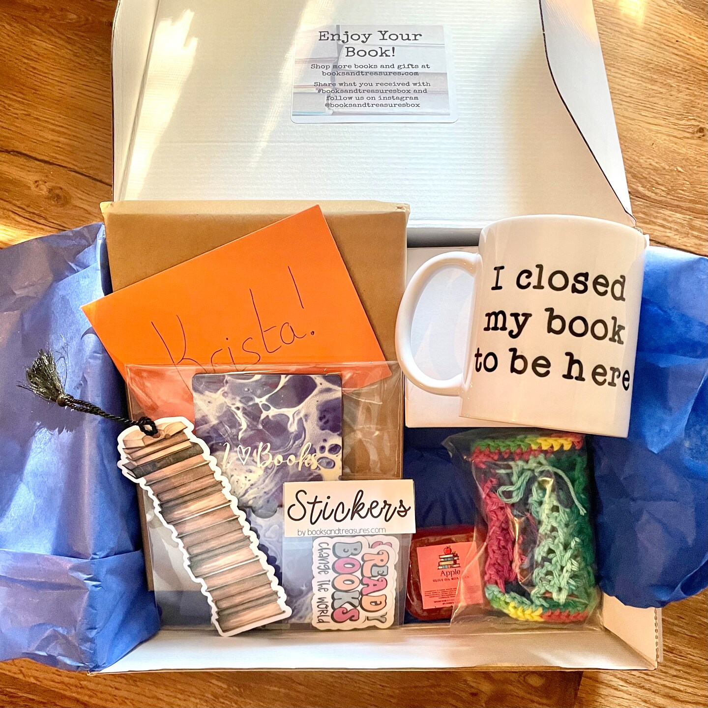 Resurhang Blind Date With A Book Kit – 8 DIY Book Gift Box Supplies (No Books Included) For Book Lovers & Clubs