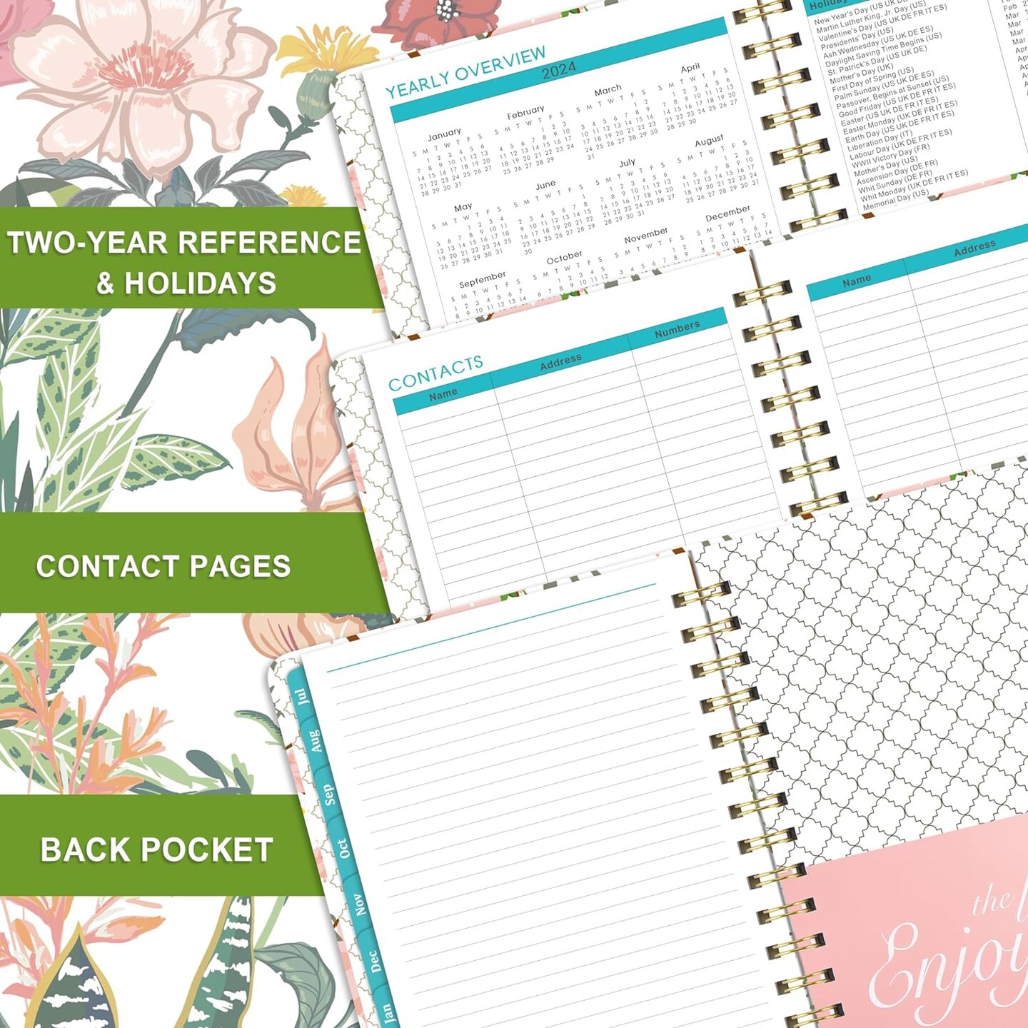 Strong Twin-Wire Binding Planner