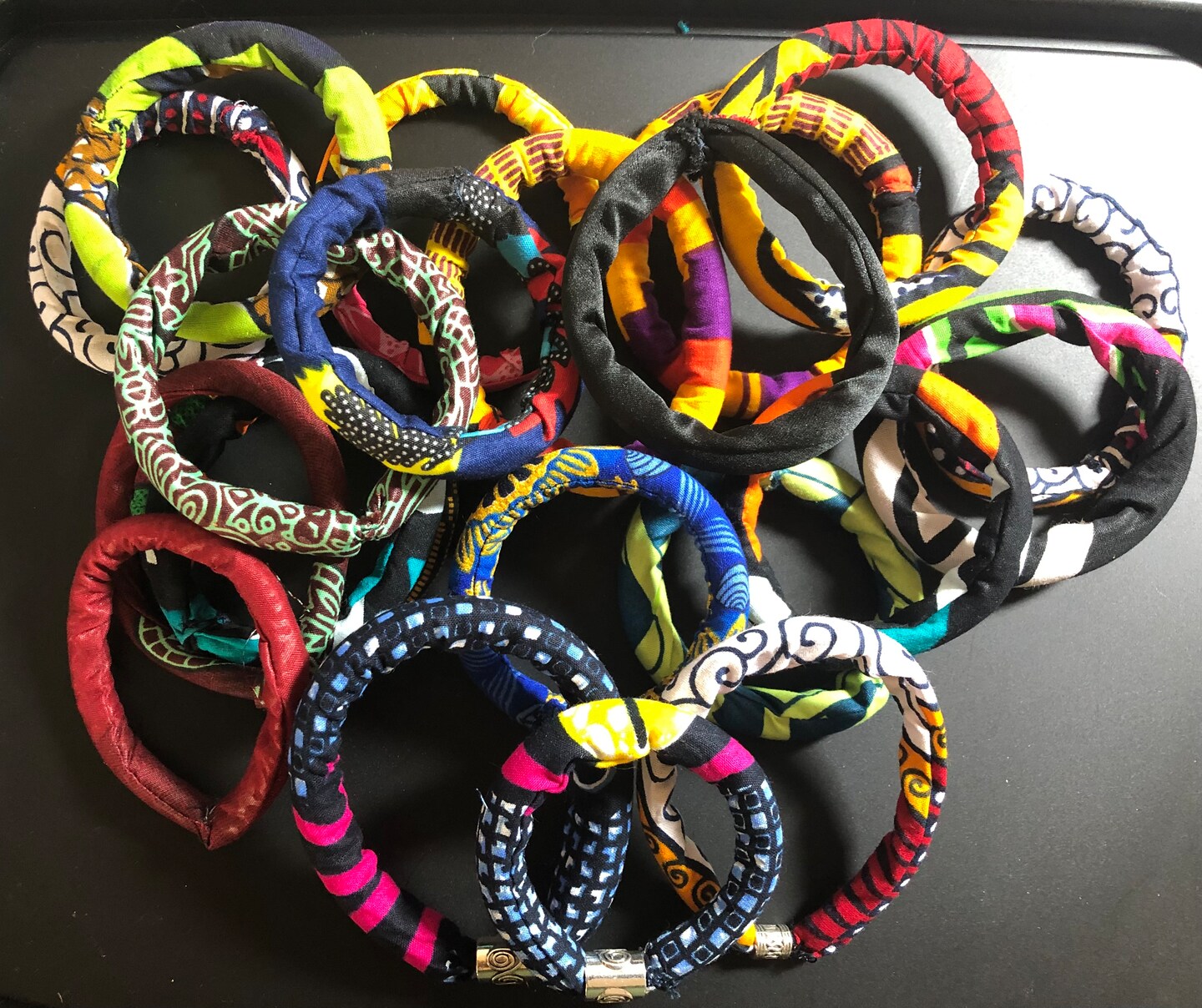 Sari Fabric Inspirational Bracelets, India - Women's Peace Collection