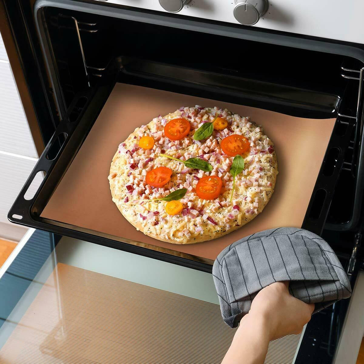 Smilegive 5pc Copper Grill Mats Baking Non Stick BBQ Mat