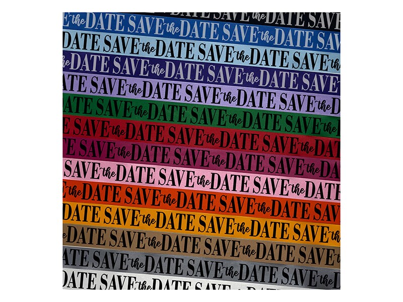 Save the Date Wedding Favors Satin Ribbon for Bows Gift Wrapping - 1&#x22; - 3 Yards