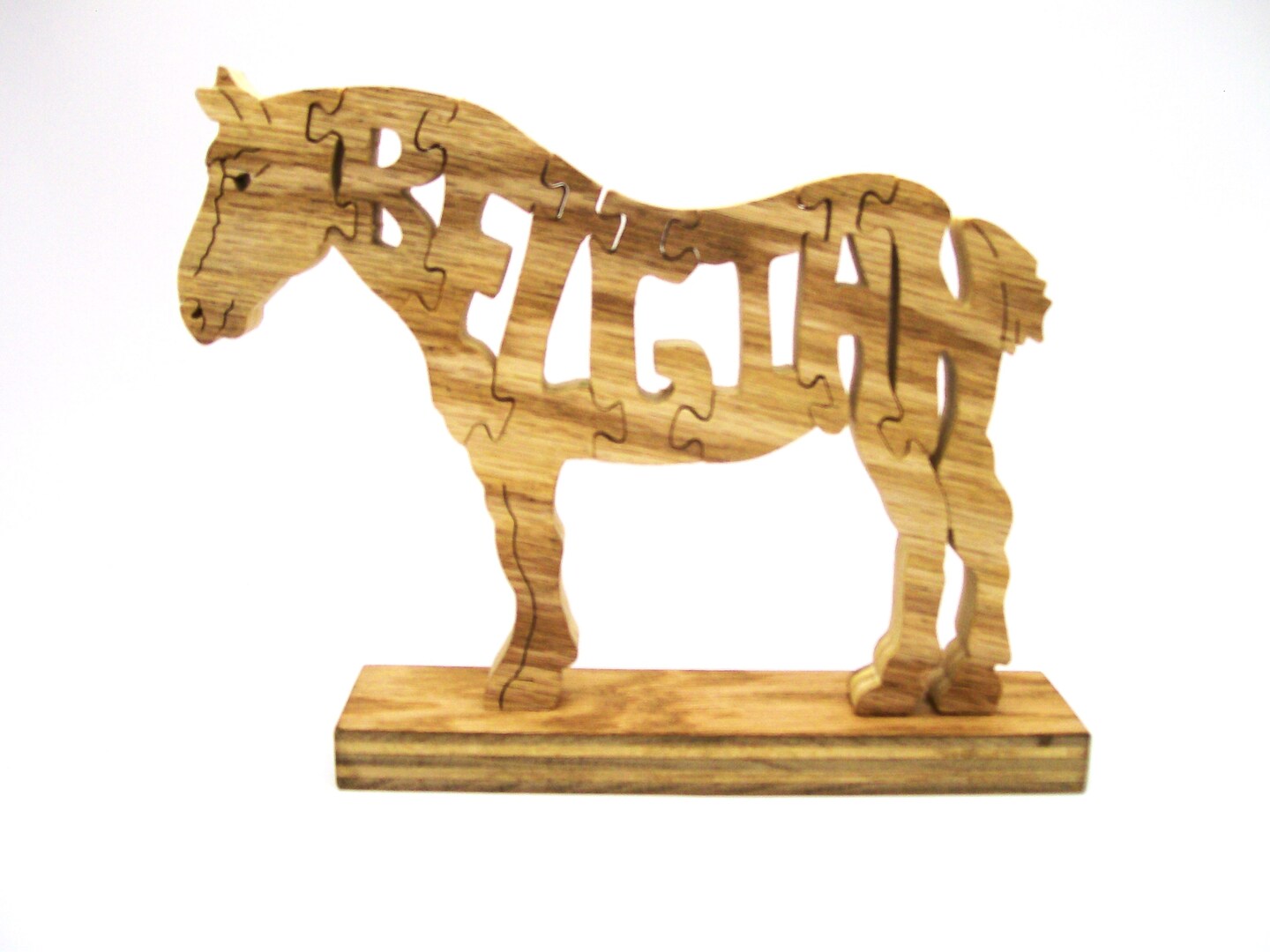 Belgian horse, Wooden horse puzzle, adult puzzle, kids puzzle, childs ...