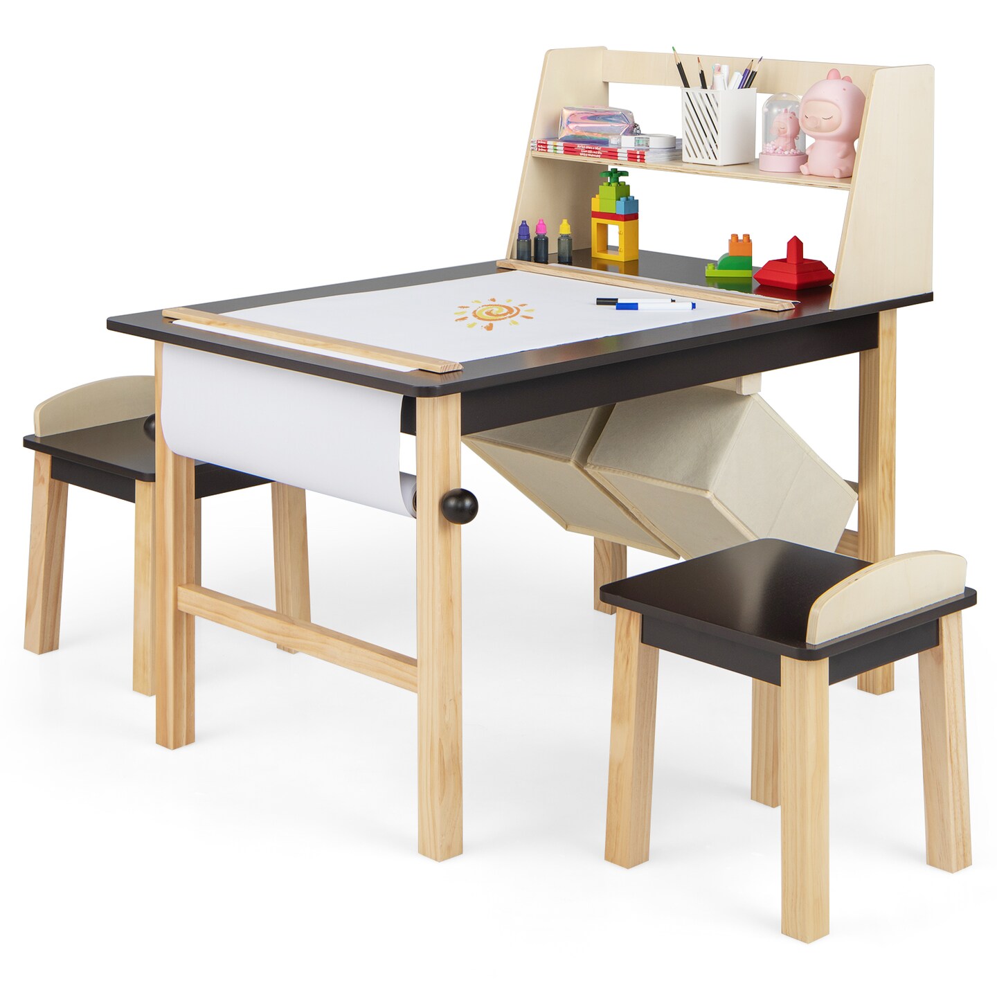Kids art shop table and chairs