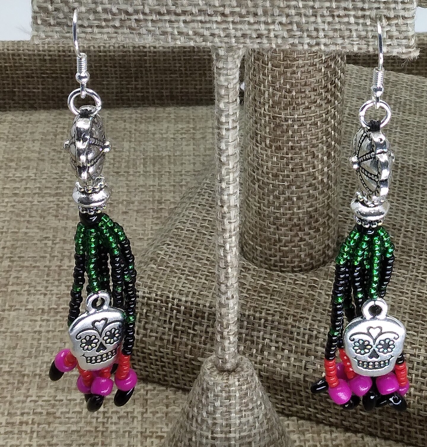 Sugar Skull Dangle Earrings | MakerPlace by Michaels