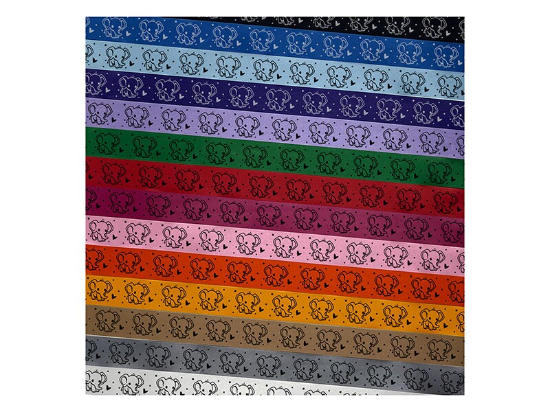 Cute Baby Elephant Satin Ribbon for Bows Gift Wrapping - 1&#x22; - 3 Yards