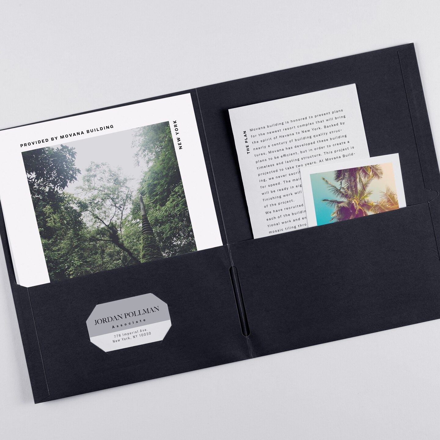 Avery Two Pocket Folders, Holds up to 40 Sheets, 25 Black Folders (47988) - 5 Pack