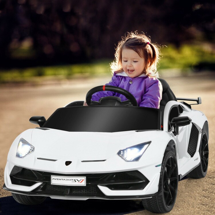 12 V Lamborghini Licensed Kids Ride-On Car with Trunk and Music Function