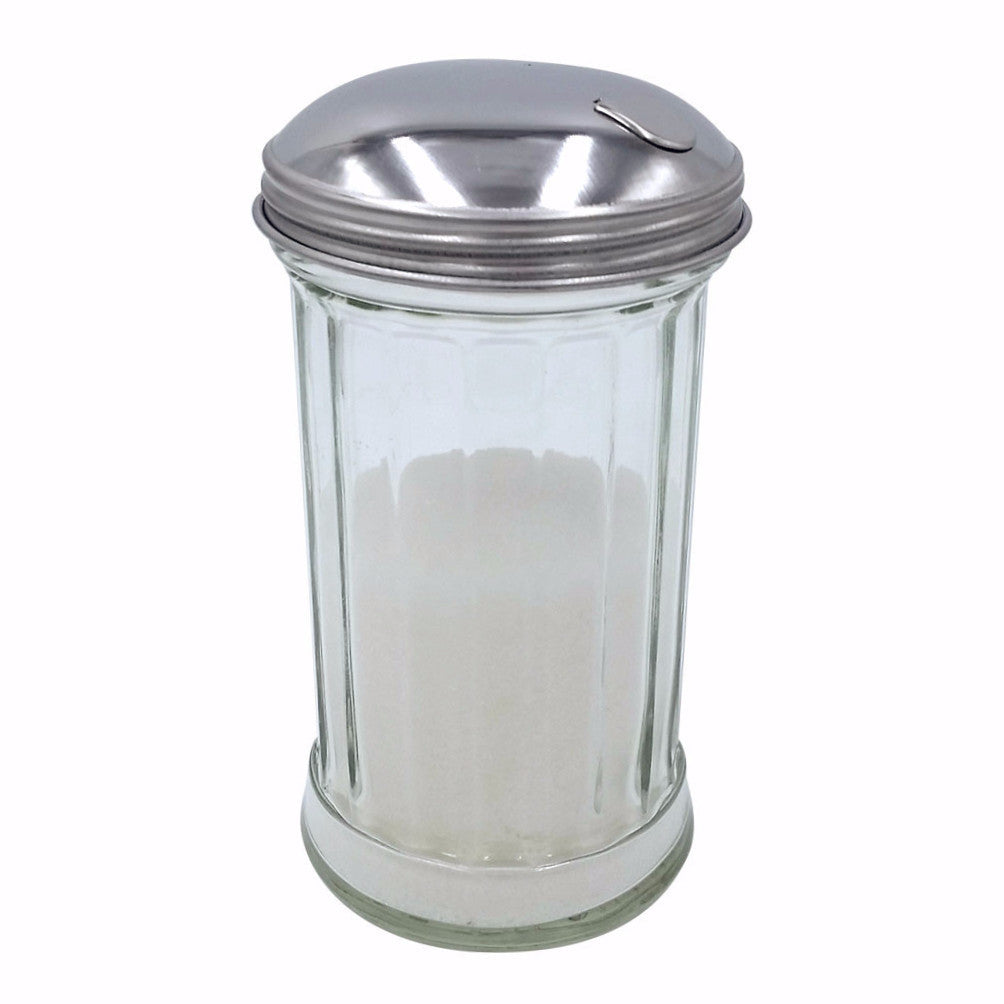 Sugar Pourer with Flap and Chrome Top, 12 Ounce