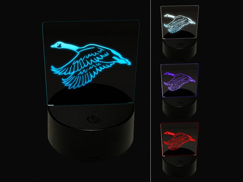 Canadian Goose Canada 3D Illusion LED Night Light Sign Nightstand Desk Lamp