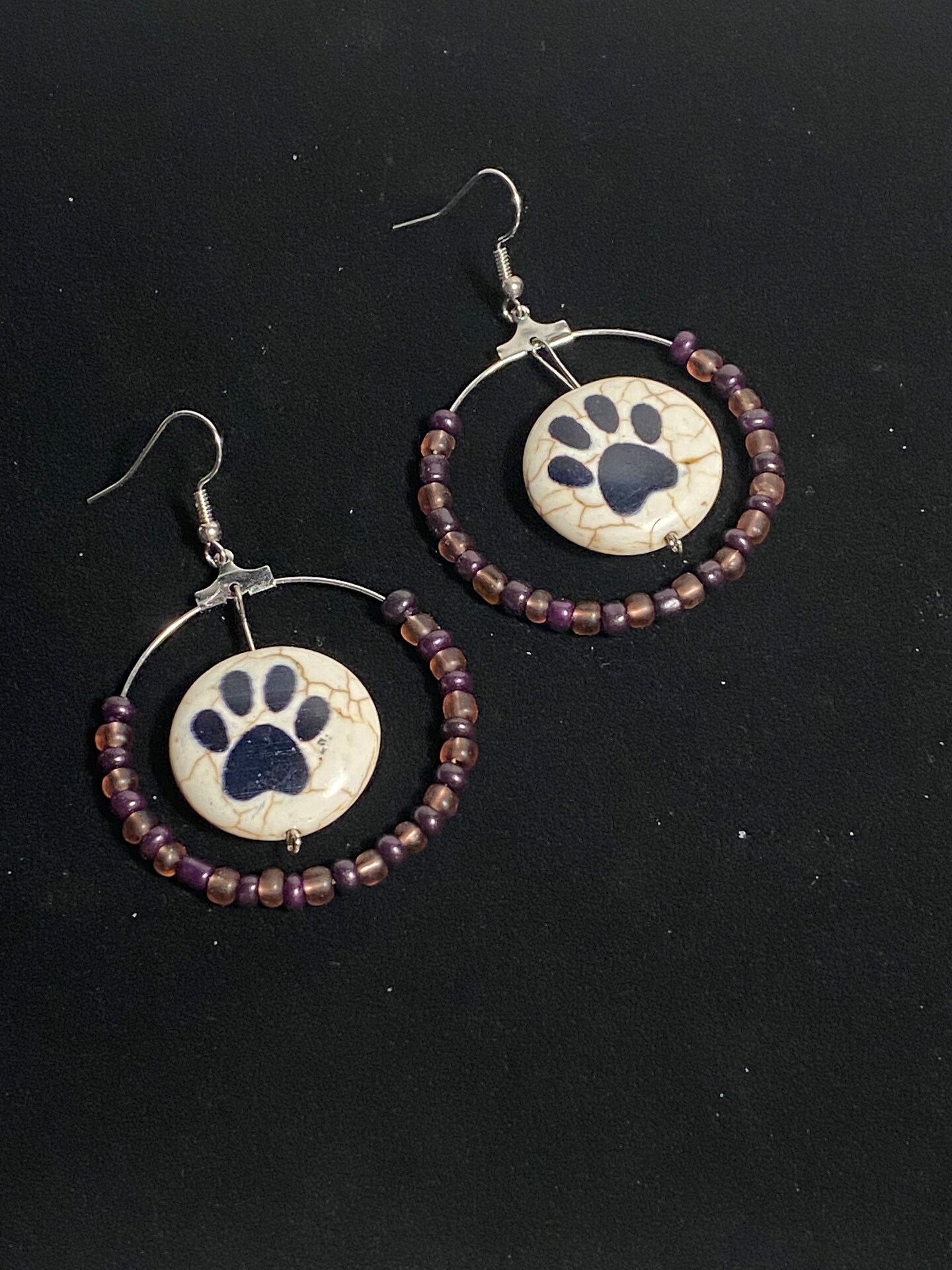 Paw Print Hoop Earrings MakerPlace by Michaels