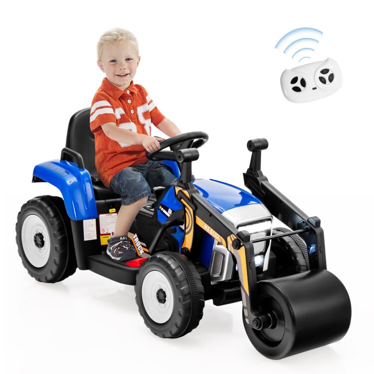 Kids Ride-On Road Roller with Manual and Parental Control