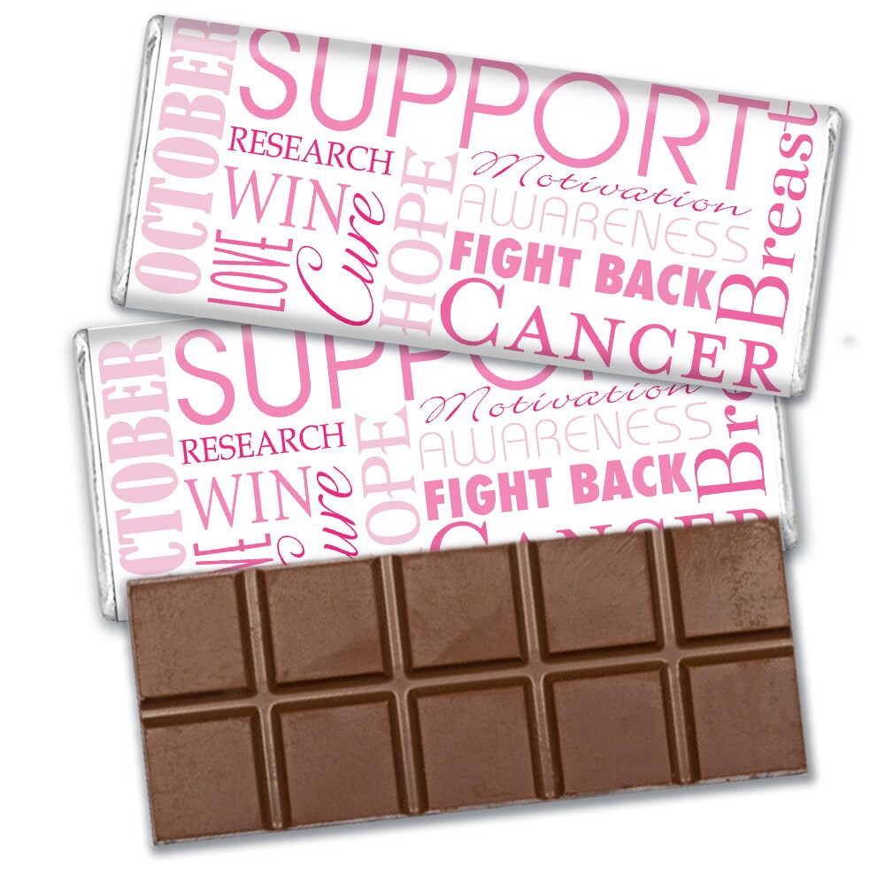 Breast Cancer Awareness Candy Favors Belgian Chocolate Bars Michaels