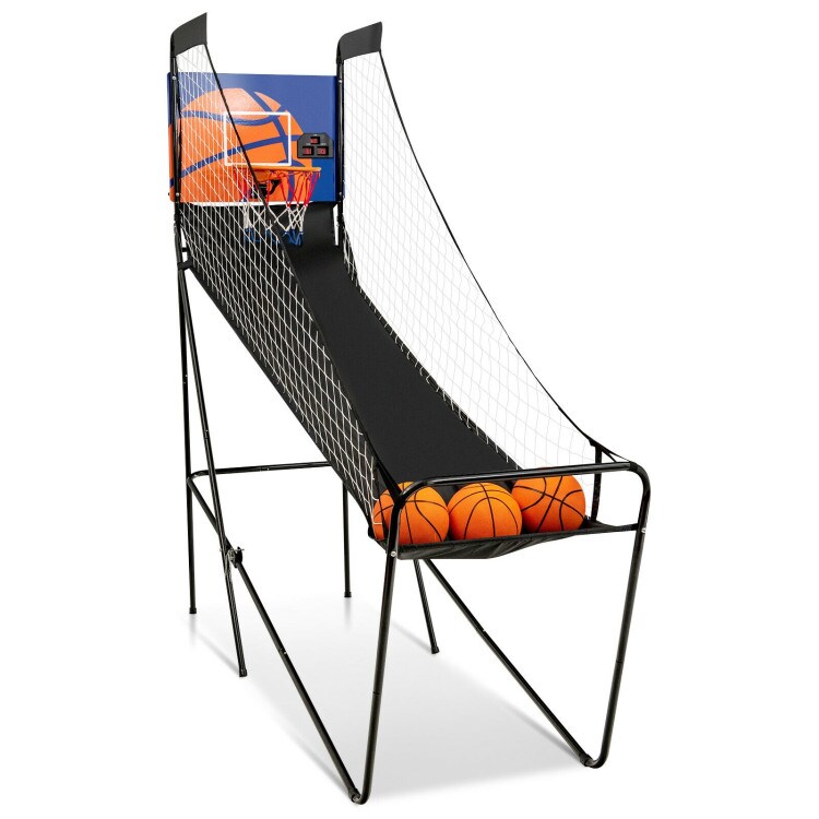 Foldable basketball shop arcade game