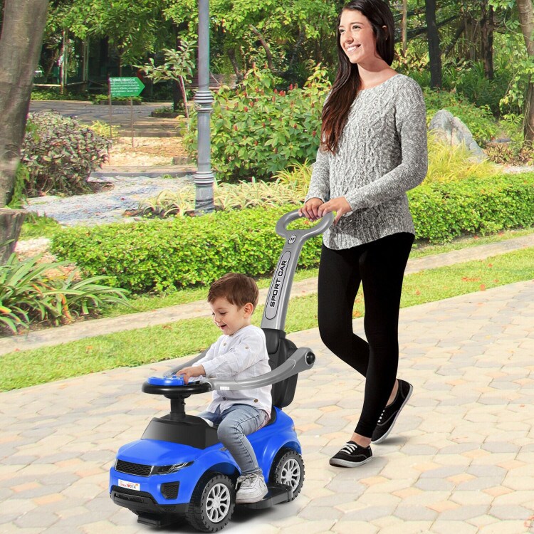 Honey Joy 3 in 1 Ride on Push Car Toddler Stroller Sliding Car with Music