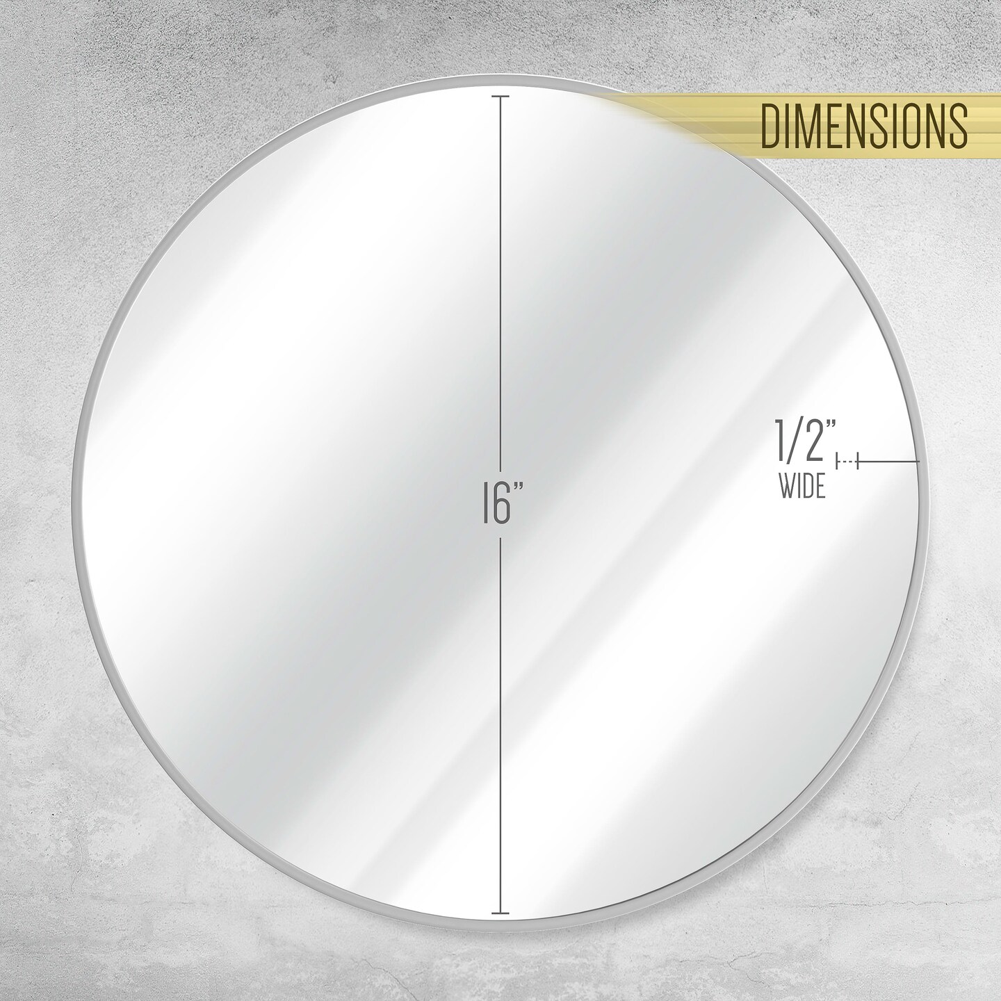 HBCY Creations Wall Mirror for Entryways, Washrooms, Living Rooms and More