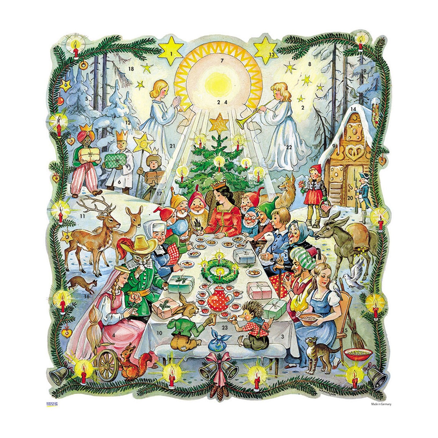Holiday Seasonal Christmas Decorative Korsch Advent Calendar - Grimm's  Fairy Tales - 12"Hx12"Wx0.1"D | Michaels