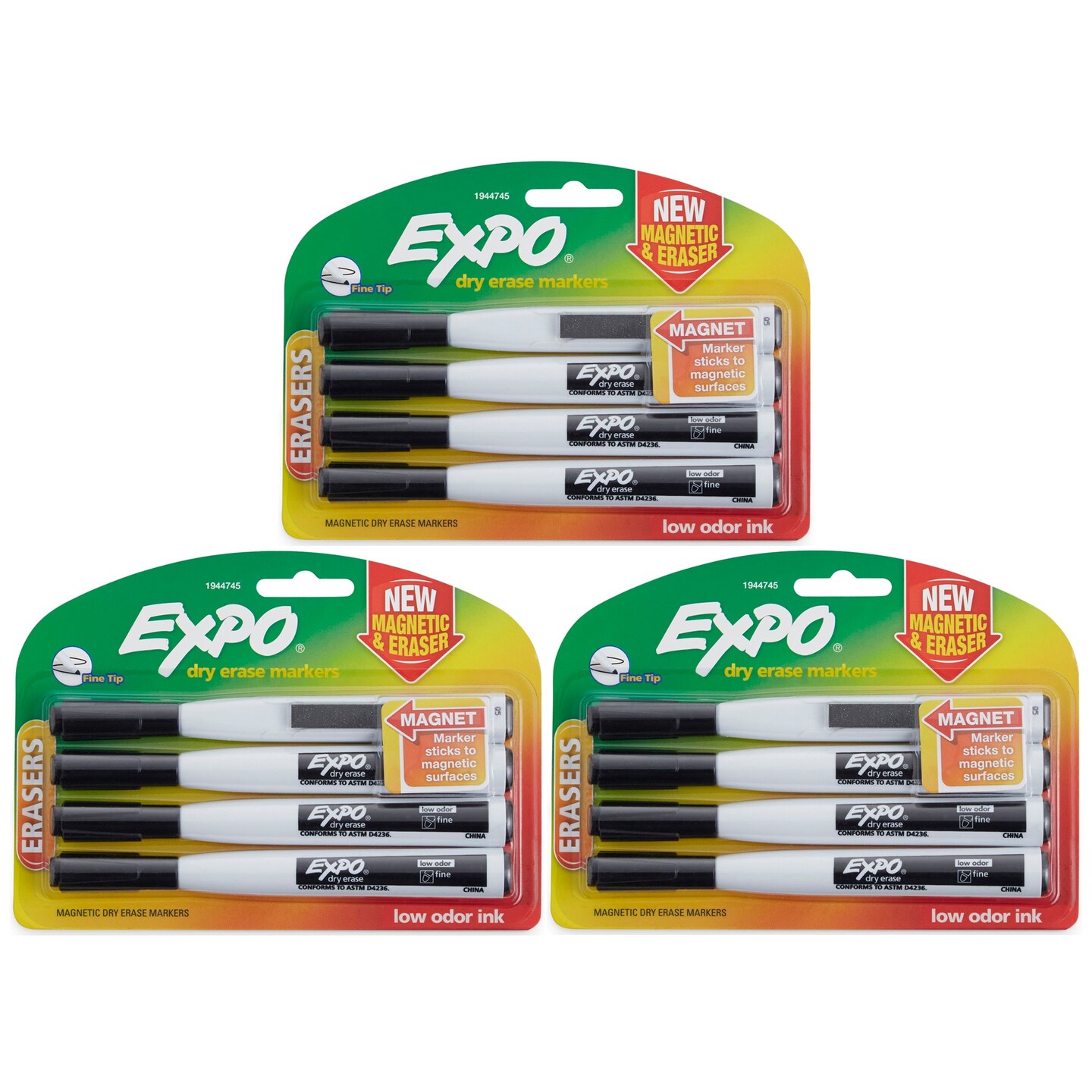 Magnetic Dry Erase Markers Fine Tip, Whiteboard Markers with