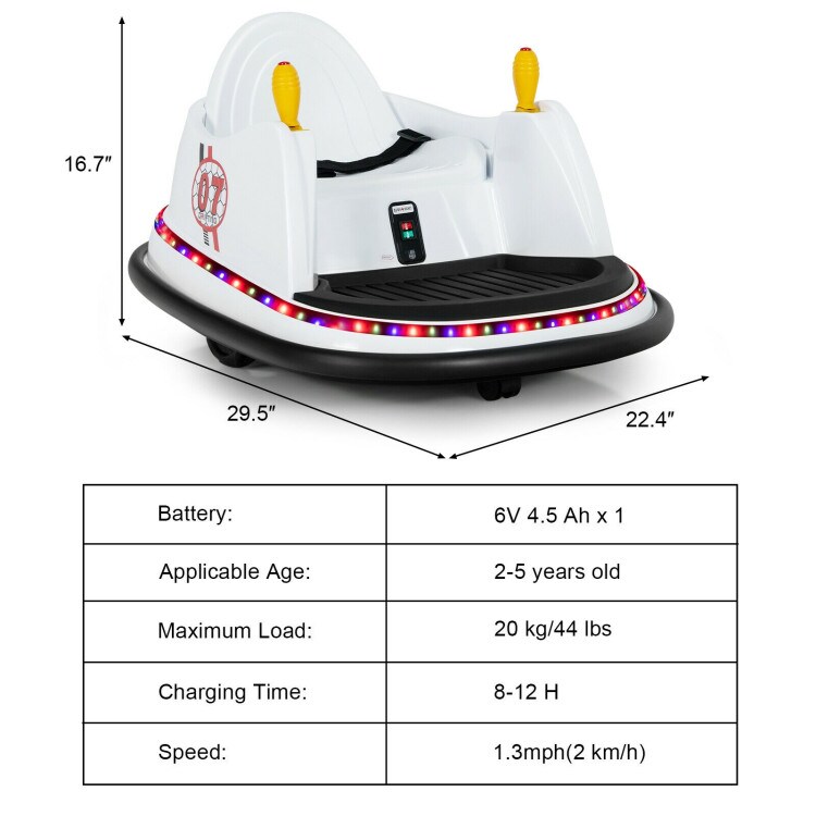 Kids Ride On Bumper Car with Remote Control Ideal Gift for Special Occasions