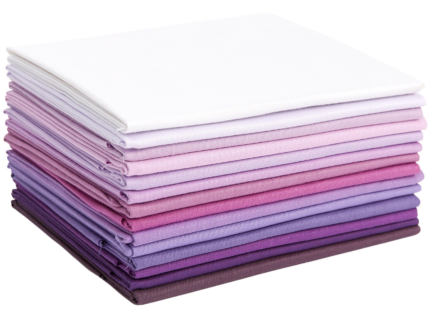 Fat Quarter Bundle -100% Cotton | Pure Solids | Shades of Purple and Magenta l Mix Colors | Quilting &#x26; Crafting Soft Fabric | Special Gift