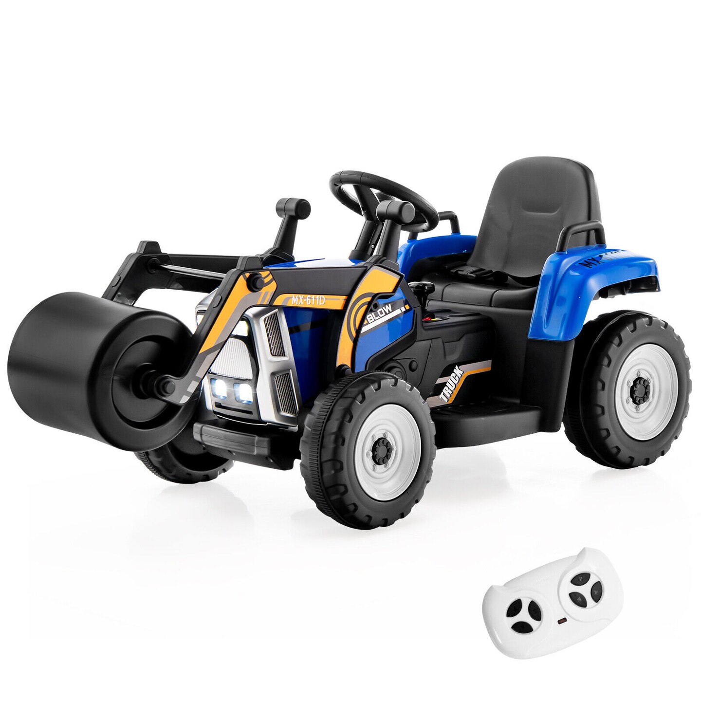 Kids Ride-On Road Roller with Manual and Parental Control