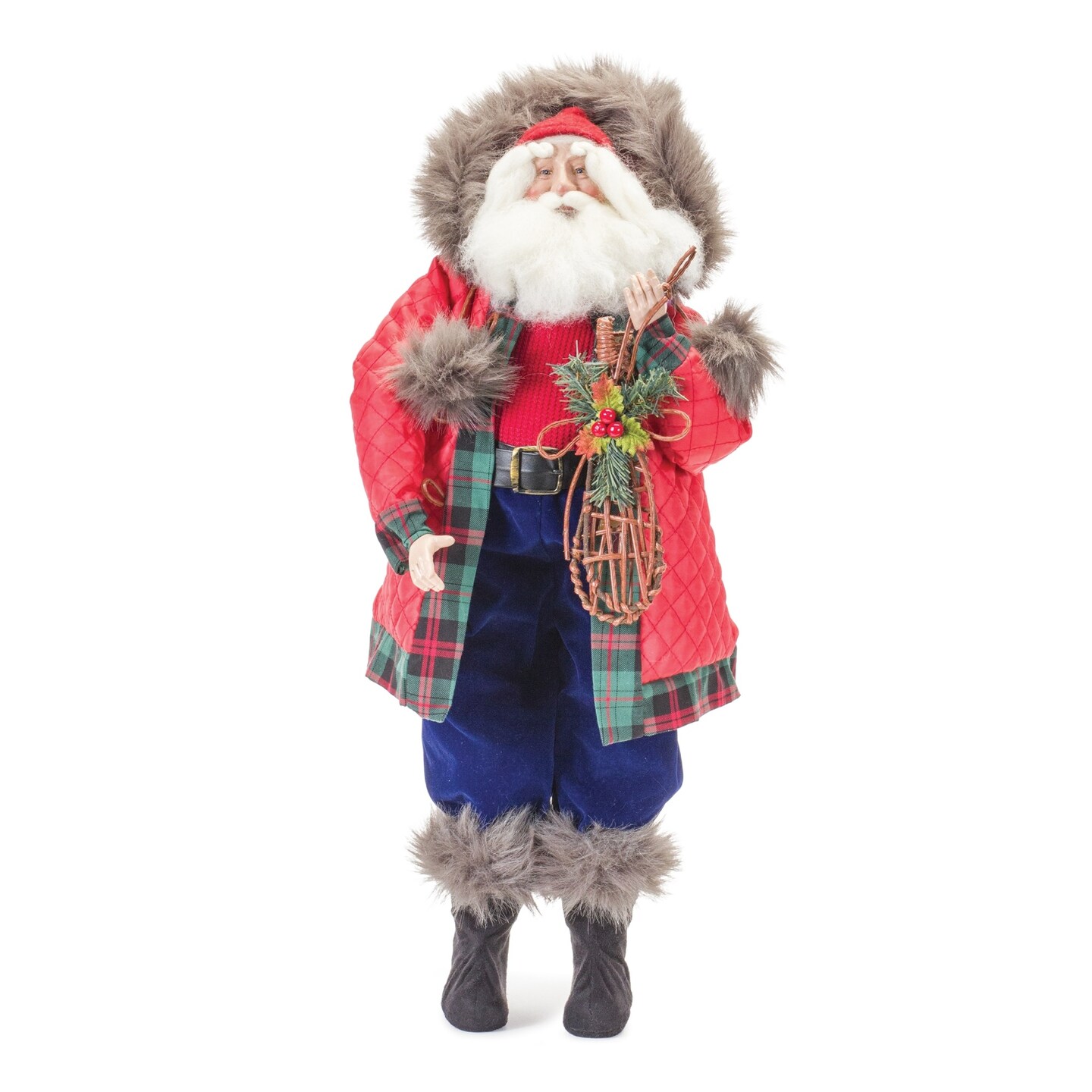Melrose 2&#x27; Ski Lodge Standing Santa Christmas Figure