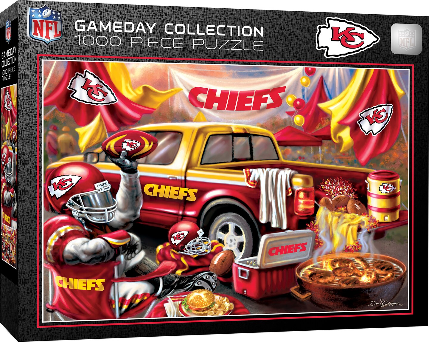 Masterpieces 1000 Piece Jigsaw Puzzle for Adults - NFL Kansas City Chiefs Gameday  - 19.25&#x22;x26.75&#x22;