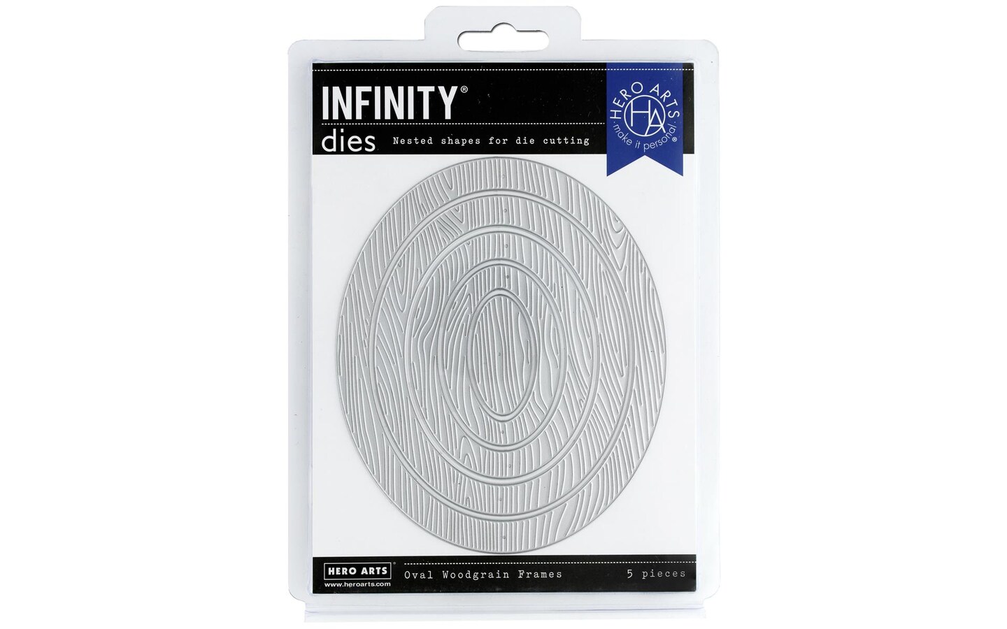 Hero Arts Die Infinity Oval Woodgrain Frames Michaels