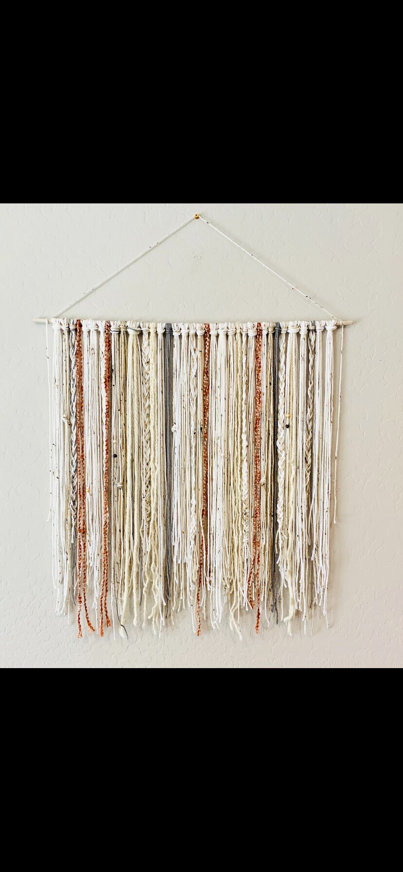 Boho Yarn Wall Hanging image 1