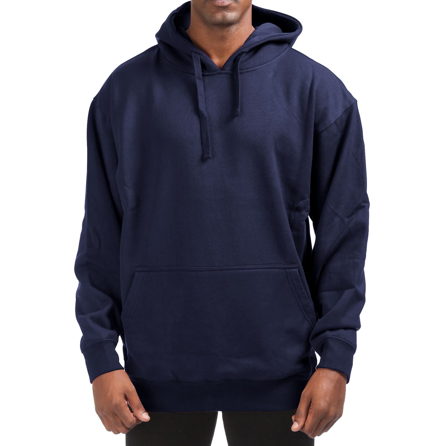 Men&#x27;s Cotton-Blend Fleece Pullover Hoodie With Pocket (Big &#x26; Tall Sizes For Men