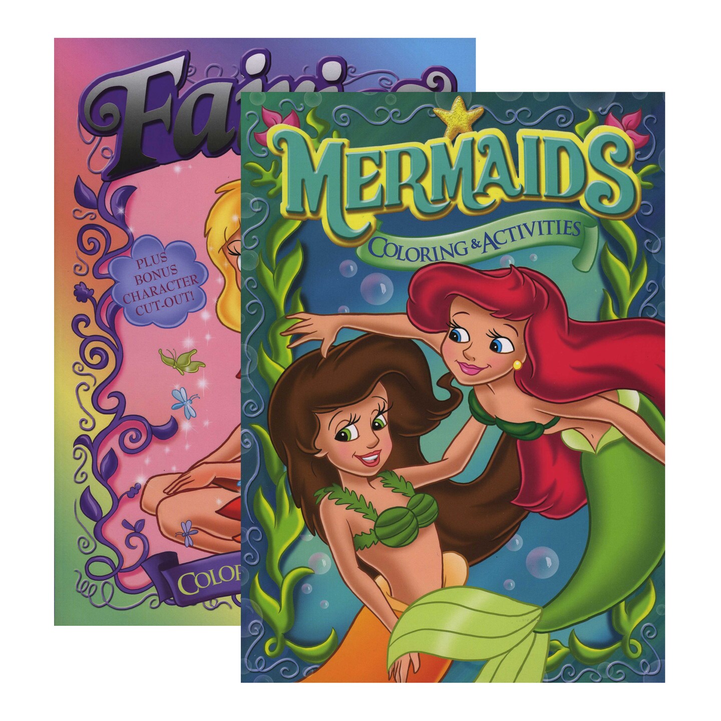 JUMBO FAIRIES / MERMAIDS Coloring &#x26; Activity Book