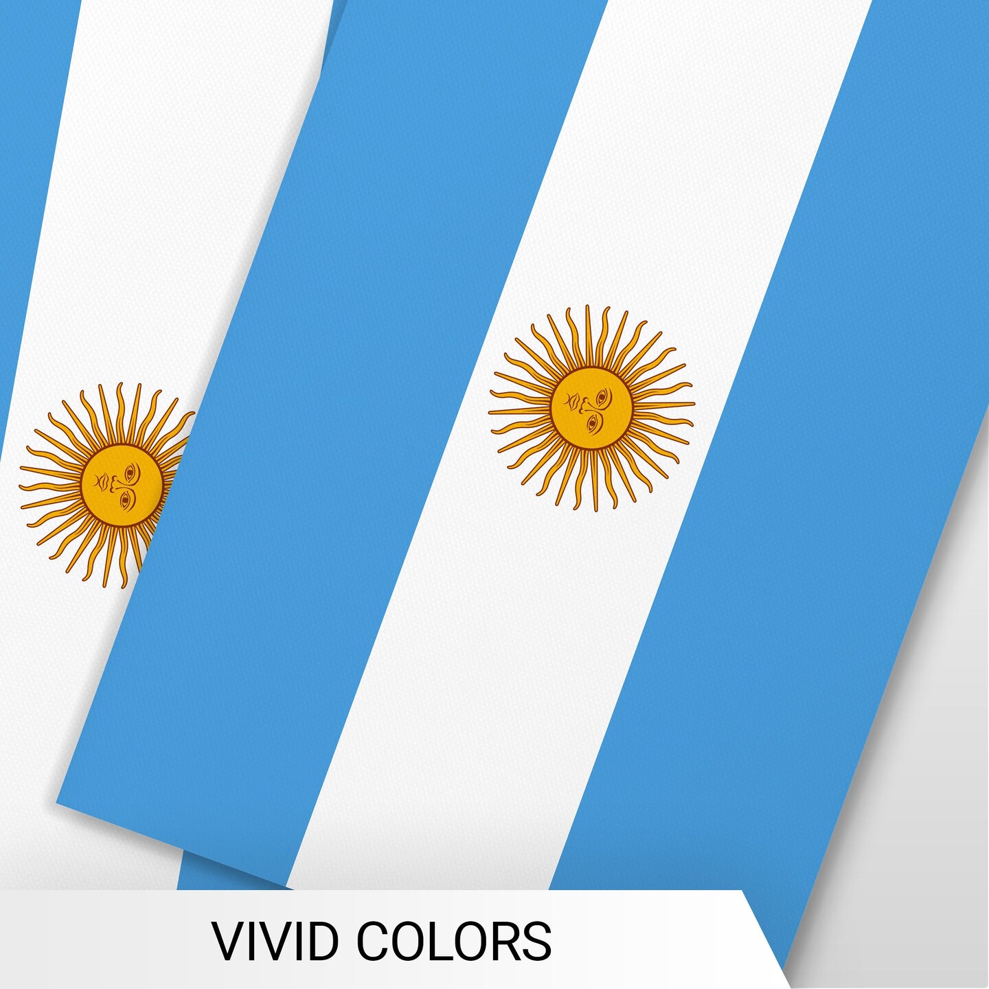 G128 Argentina Argentinian Bunting Banner | Flag 8.2 x 5.5 Inch, Full String 33 Feet | Printed 150D Polyester, Decorations For Bar, School, Festival Events Celebration