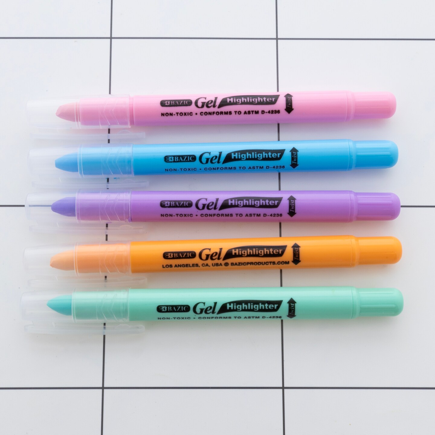 BAZIC Gel Pastel Highlighter 5 Color