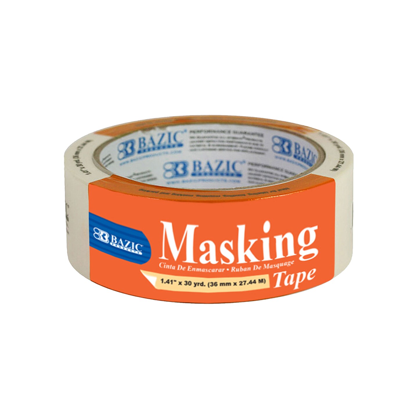 BAZIC 1.41&#x22; X 1080&#x22; (30 Yards) General Purpose Masking Tape